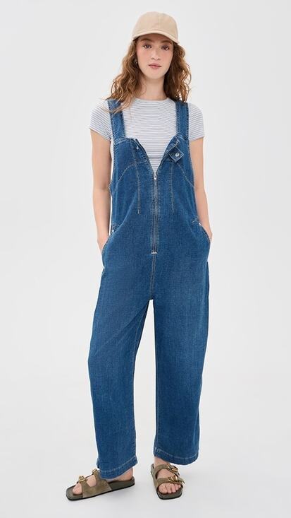 Free People Pants - Free People We The Free Jude Cotton Denim Overalls Small